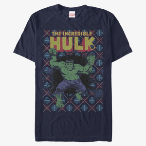 Queens Marvel Avengers Classic - Hulk Smash Sweater Unisex T-Shirt Navy Blue