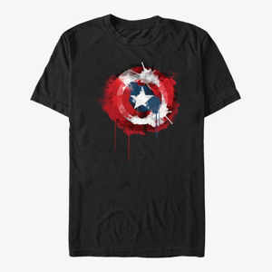 Queens Marvel Avengers Classic - Ink Shield Unisex T-Shirt Black