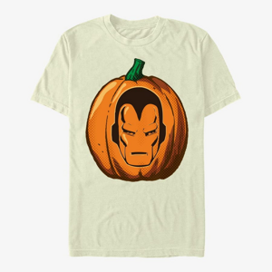 Queens Marvel Avengers Classic - Iron Pumpkin Unisex T-Shirt Natural