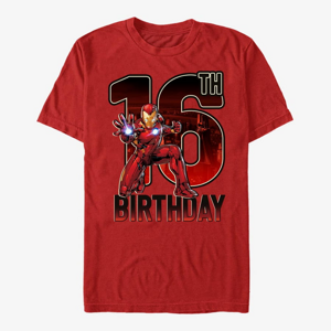 Queens Marvel Avengers Classic - Ironman 16th Bday Unisex T-Shirt Red