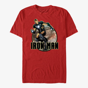Queens Marvel Avengers Classic - IronMan Badge Unisex T-Shirt Red