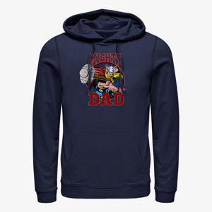 Queens Marvel Avengers Classic - Mighty Dad Unisex Hoodie Navy Blue