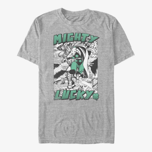 Queens Marvel Avengers Classic - Mighty Lucky Thor Unisex T-Shirt Heather Grey