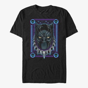 Queens Marvel Avengers Classic - Panther Card Unisex T-Shirt Black