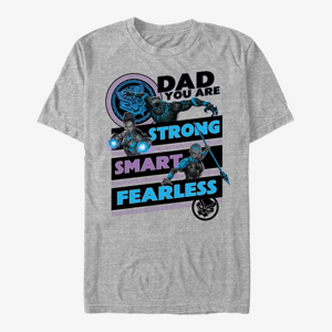 Queens Marvel Avengers Classic - Panther Dad Unisex T-Shirt Heather Grey