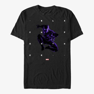 Queens Marvel Avengers Classic - Panther Shapes Unisex T-Shirt Black
