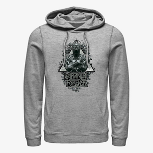 Queens Marvel Avengers Classic - Panther Triangles Unisex Hoodie Heather Grey