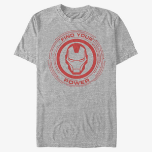 Queens Marvel Avengers Classic - Power of Iron Man Unisex T-Shirt Heather Grey