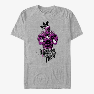 Queens Marvel Avengers Classic - Purple King Unisex T-Shirt Heather Grey