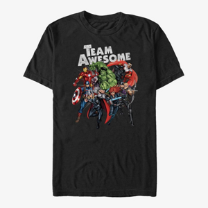 Queens Marvel Avengers Classic - Team Awesome Unisex T-Shirt Black