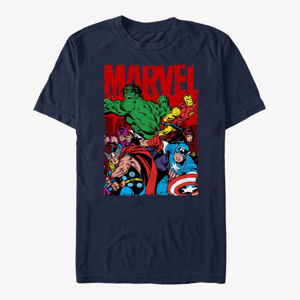 Queens Marvel Avengers Classic - Team Work Unisex T-Shirt Navy Blue