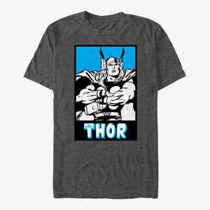 Queens Marvel Avengers Classic - Thor Poster Unisex T-Shirt Dark Heather Grey