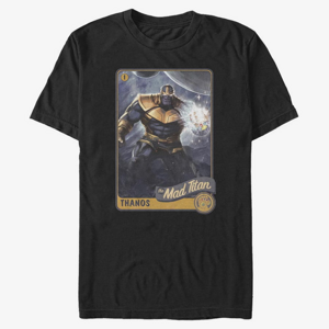 Queens Marvel Avengers Classic - Titan Card Unisex T-Shirt Black