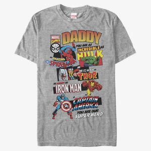 Queens Marvel Avengers Classic - Ultimate Dad Men's T-Shirt Heather Grey
