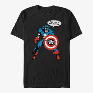 Queens Marvel Avengers Classic - Vintage Shield Unisex T-Shirt Black