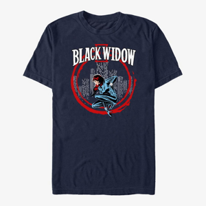 Queens Marvel Avengers Classic - Widow In Circle Unisex T-Shirt Navy Blue