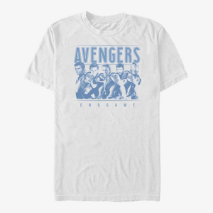 Queens Marvel Avengers: Endgame - Avenger Endgame Group Unisex T-Shirt White