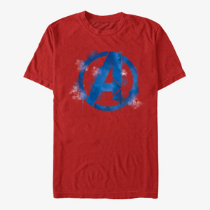 Queens Marvel Avengers: Endgame - Avengers Spray Logo Unisex T-Shirt Red