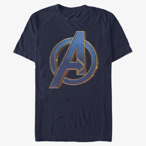 Queens Marvel Avengers: Endgame - Blue Logo Men's T-Shirt Navy Blue
