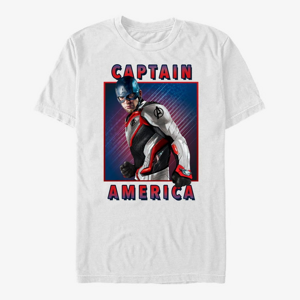 Queens Marvel Avengers: Endgame - Cap Armor Solo Box Unisex T-Shirt White