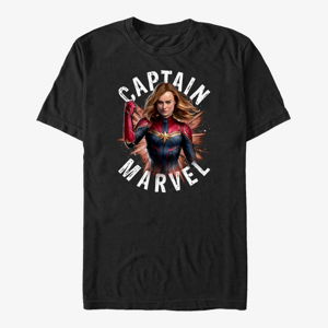 Queens Marvel Avengers: Endgame - Cap Marvel Burst Unisex T-Shirt Black