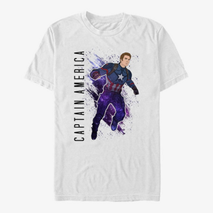 Queens Marvel Avengers: Endgame - Captain America Painted Unisex T-Shirt White