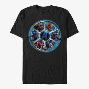 Queens Marvel Avengers: Endgame - Circle Heroes Unisex T-Shirt Black