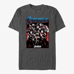 Queens Marvel Avengers Endgame - Engame Group Shot Unisex T-Shirt Dark Heather Grey