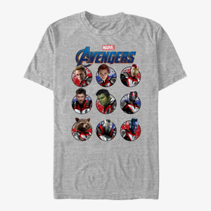 Queens Marvel Avengers: Endgame - Heroic Group Unisex T-Shirt Heather Grey