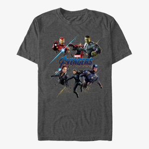 Queens Marvel Avengers: Endgame - Heros Logo Unisex T-Shirt Dark Heather Grey