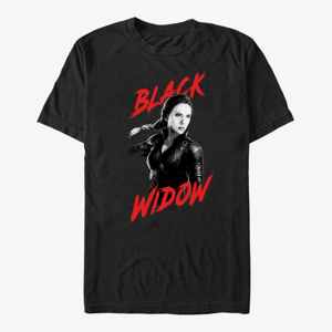 Queens Marvel Avengers: Endgame - High Contrast Widow Unisex T-Shirt Black