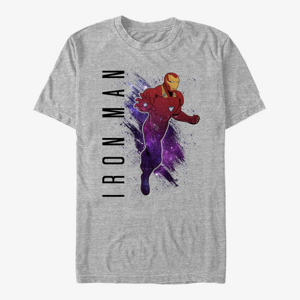 Queens Marvel Avengers: Endgame - Iron Man Painted Unisex T-Shirt Heather Grey