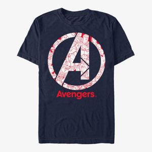 Queens Marvel Avengers: Endgame - Line Art Logo Men's T-Shirt Navy Blue