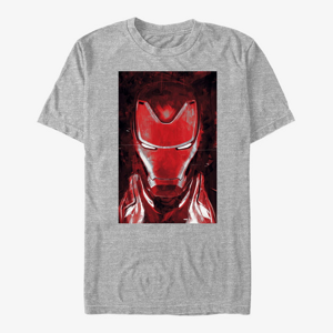 Queens Marvel Avengers Endgame - Red Ironman Unisex T-Shirt Heather Grey