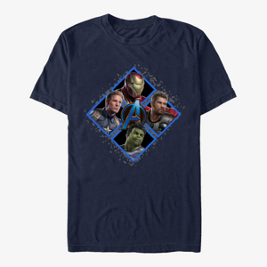 Queens Marvel Avengers: Endgame - Square Box Unisex T-Shirt Navy Blue