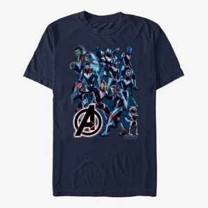 Queens Marvel Avengers: Endgame - Suit Group Unisex T-Shirt Navy Blue