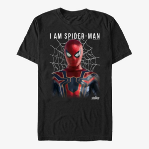 Queens Marvel Avengers: Infinity War - I Am Spiderman Unisex T-Shirt Black