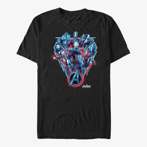 Queens Marvel Avengers: Infinity War - Royal Blue Unisex T-Shirt Black