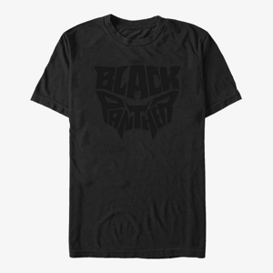 Queens Marvel Black Panther: Movie - BlackPanther LetterFace Unisex T-Shirt Black