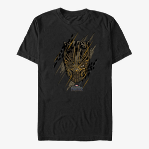 Queens Marvel Black Panther: Movie - Scratched Up Unisex T-Shirt Black