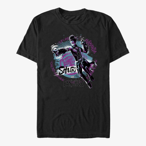 Queens Marvel Black Panther: Movie - Shuri Jump Night Unisex T-Shirt Black