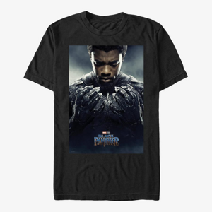 Queens Marvel Black Panther: Movie - Tchalla Poster Unisex T-Shirt Black