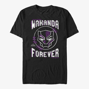 Queens Marvel Black Panther: Movie - Wakanda Forever Unisex T-Shirt Black