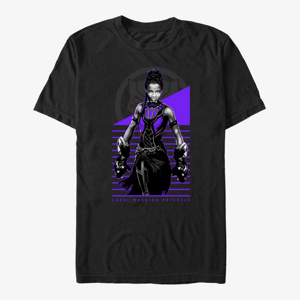 Queens Marvel Black Panther: Movie - Warrior Princess Unisex T-Shirt Black