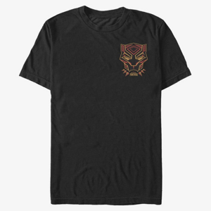 Queens Marvel Black Panther - Panther Geometry Unisex T-Shirt Black