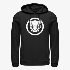 Queens Marvel Black Panther: Wakanda Forever - Black Panther Sigil Clear Unisex Hoodie Black
