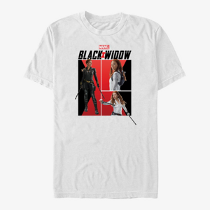Queens Marvel Black Widow: Movie - Black Widow Comic Unisex T-Shirt White