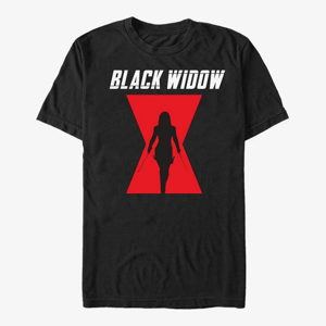 Queens Marvel Black Widow: Movie - LOGO Unisex T-Shirt Black