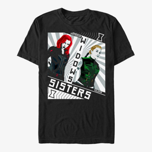 Queens Marvel Black Widow: Movie - Red Sisters Unisex T-Shirt Black