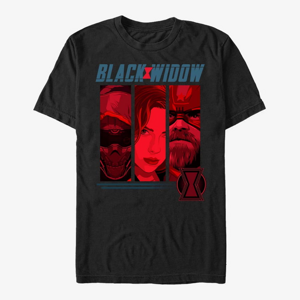 Queens Marvel Black Widow: Movie - Three Shot Unisex T-Shirt Black